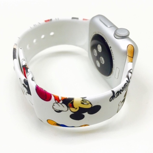 Mickey Mouse Silicone Watchband for Apple - Picture 3 of 16